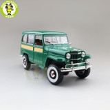 1/18 1955 WILLYS JEEP STATION WAGON Road Signature Diecast Model Toys Car Boys Girls Gifts