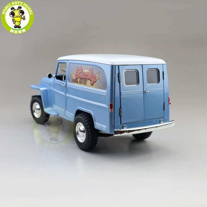 1/18 1955 WILLYS JEEP STATION WAGON Road Signature Diecast Model Toys Car Boys Girls Gifts