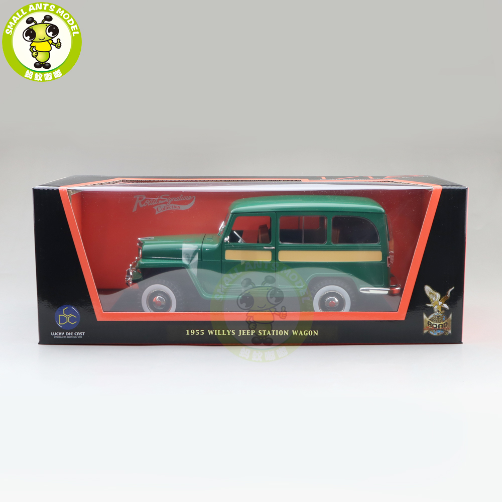1/18 1955 WILLYS JEEP STATION WAGON Road Signature Diecast Model
