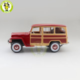 1/18 1955 WILLYS JEEP STATION WAGON Road Signature Diecast Model Toys Car Boys Girls Gifts