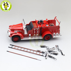 1/24 1941 GMC FireTruck Road Signature Diecast Model Toys Car Truck Boys Girls Gifts