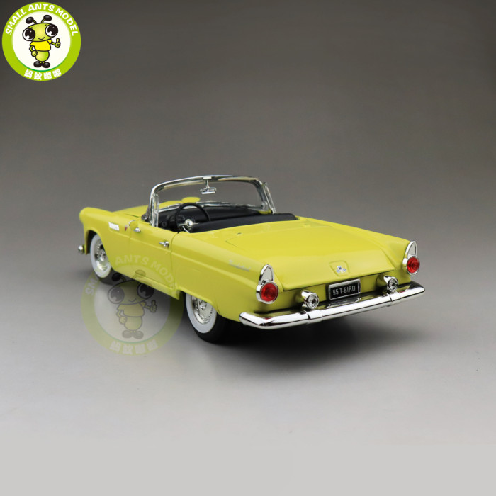 1/18 1955 Ford THUNDERBIRD Road Signature Diecast Model Car Toys Boys Girls Gift Yellow