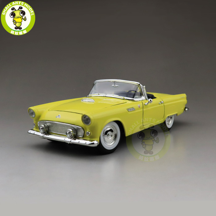 1/18 1955 Ford THUNDERBIRD Road Signature Diecast Model Car Toys Boys Girls Gift Yellow