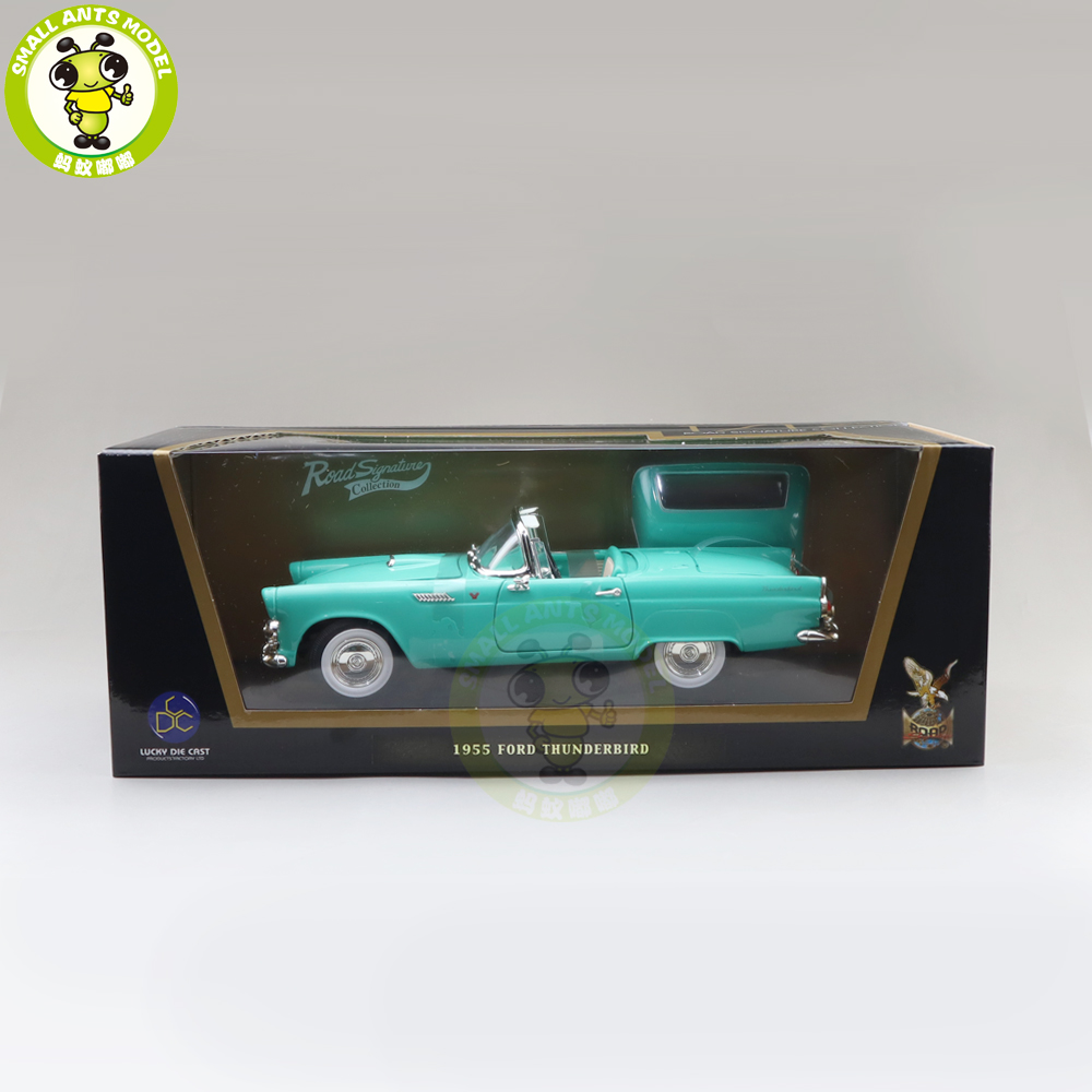 1/18 1955 Ford THUNDERBIRD Road Signature Diecast Model Car Toys