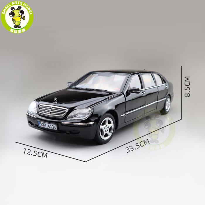 1/18 2000 Mercedes Benz S600 Pullman SUNSTAR Diecast Model Toys Car Boys Girls Gifts