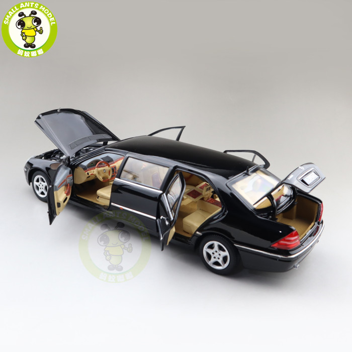 1/18 2000 Mercedes Benz S600 Pullman SUNSTAR Diecast Model Toys Car Boys Girls Gifts