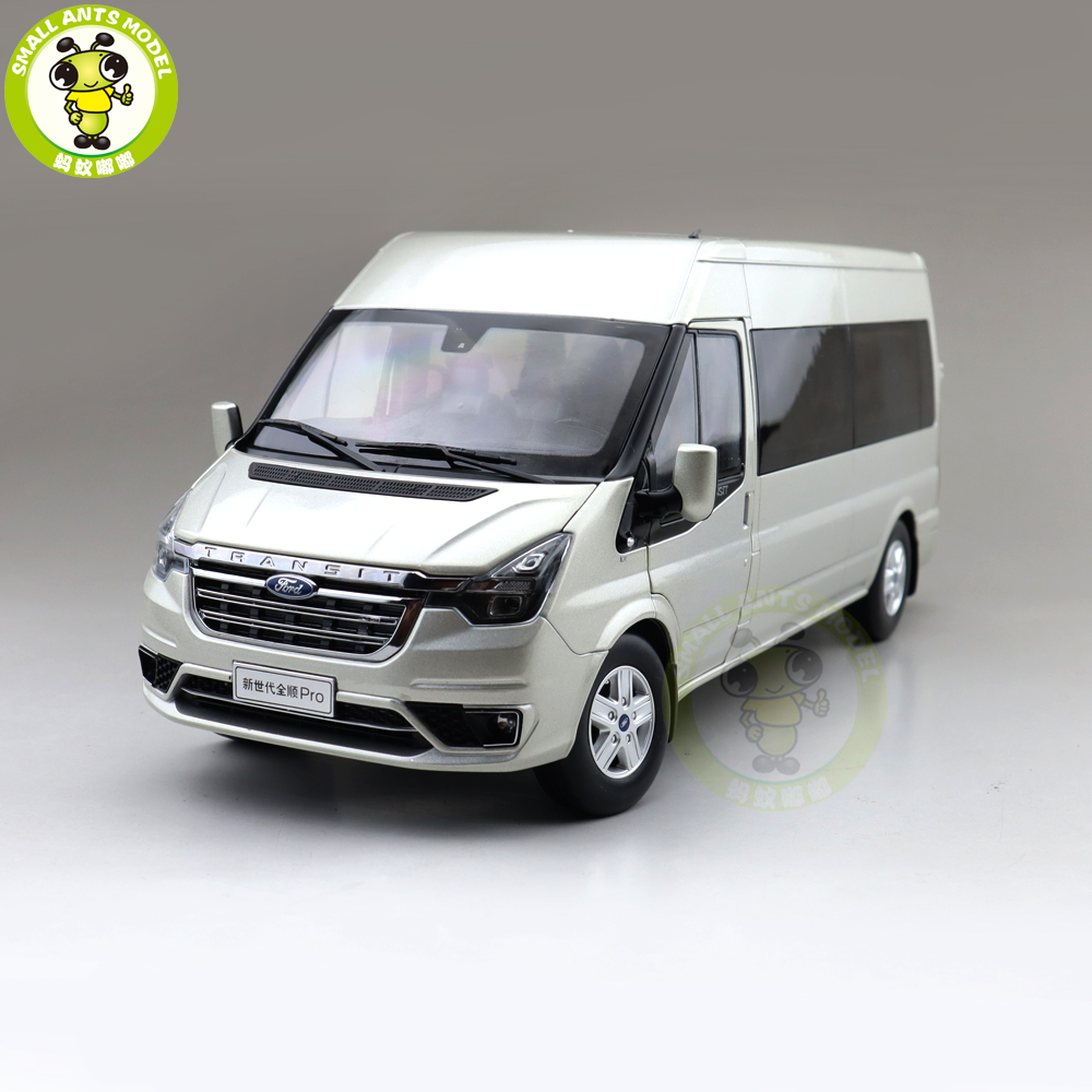 1/18 Ford Transit PRO With Lights Van Cargo MPV Diecast Model Car