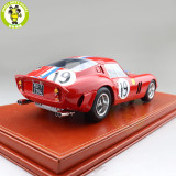 1/18 Ferrari 250 GTO 1962 LeMans No.19 Handmade Resin Model Toys Car Collection