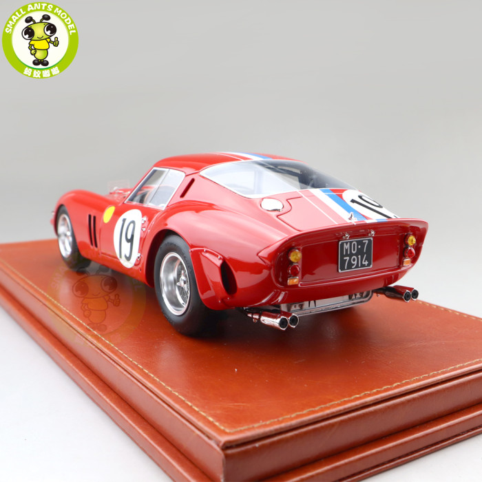 1/18 Ferrari 250 GTO 1962 LeMans No.19 Handmade Resin Model Toys Car Collection