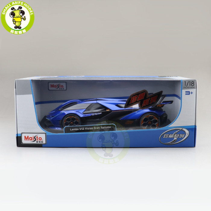 1/18 Lamborghini Lambo V12 Vision Gran Turismo Maisto 31454 Diecast Model Car Toys Boys Gilrs Gifts