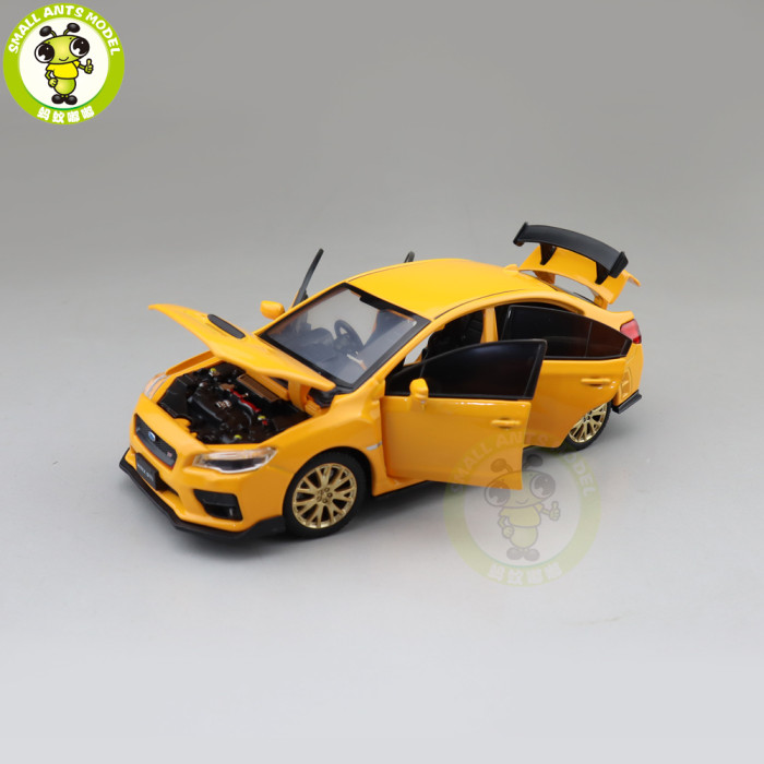 1/32 JKM Subaru WRX STI With Lights Diecast Model Toys Car Boys Girls Gifts