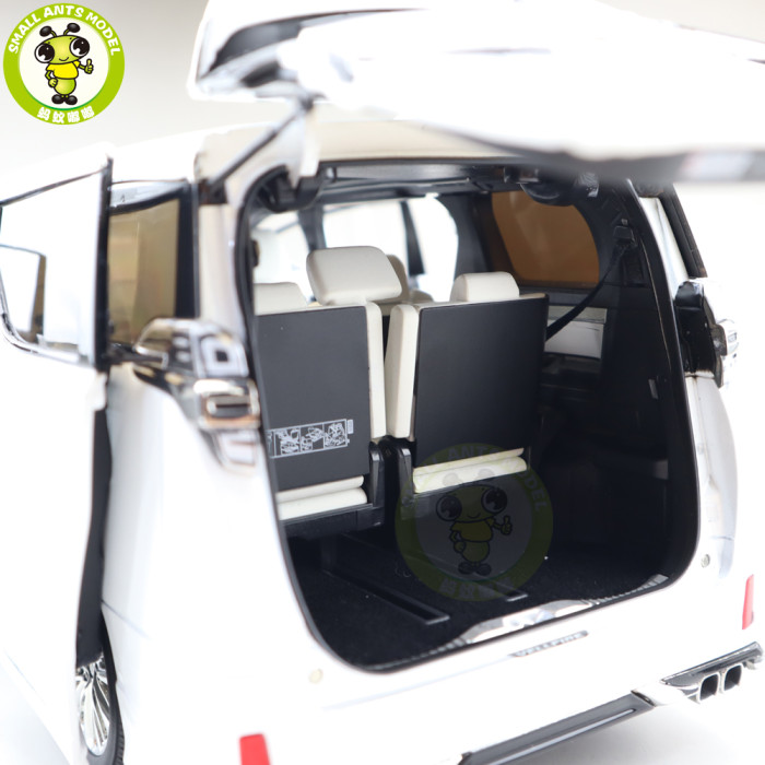 1/18 KENGFAI Toyota Vellfire MPV LHD And RHD Diecast Model Toys Car Adult Gifts White