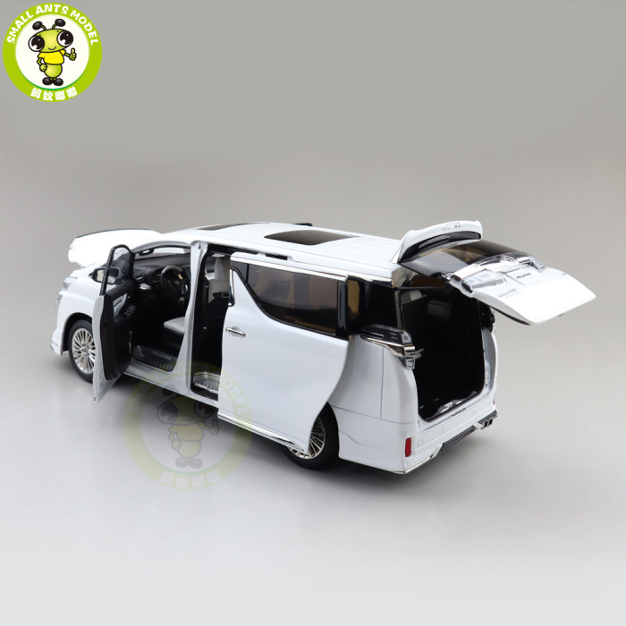 1/18 KENGFAI Toyota Vellfire MPV LHD And RHD Diecast Model Toys Car Adult Gifts White