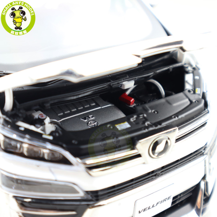1/18 KENGFAI Toyota Vellfire MPV LHD And RHD Diecast Model Toys Car Adult Gifts White