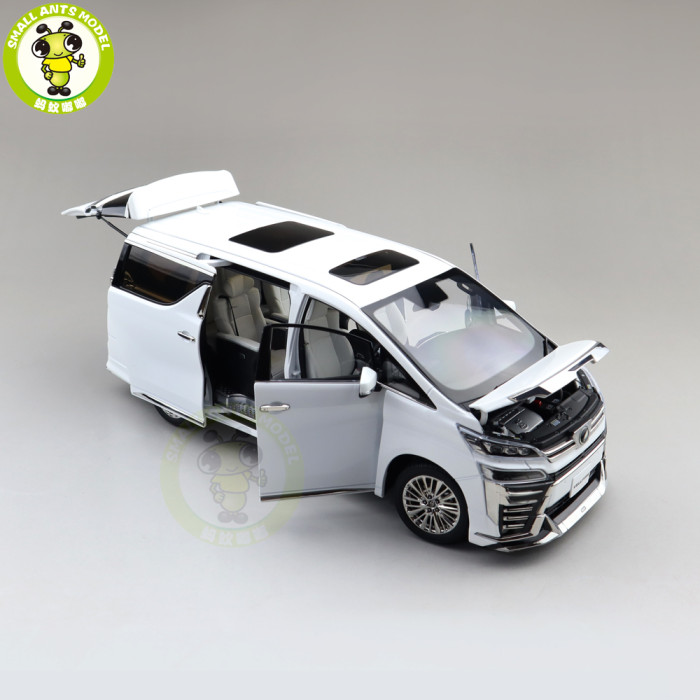 1/18 KENGFAI Toyota Vellfire MPV LHD And RHD Diecast Model Toys Car Adult Gifts White