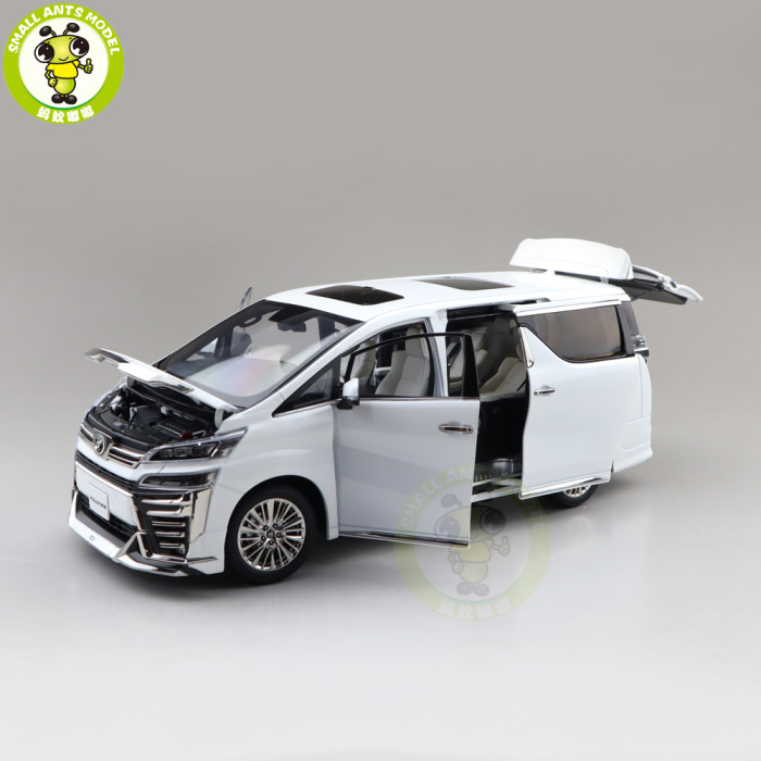 1/18 KENGFAI Toyota Vellfire MPV LHD And RHD Diecast Model Toys Car Adult Gifts White
