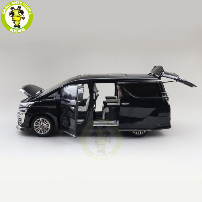 1/18 KENGFAI Toyota Vellfire MPV LHD And RHD Diecast Model Toys Car Adult Gifts Black