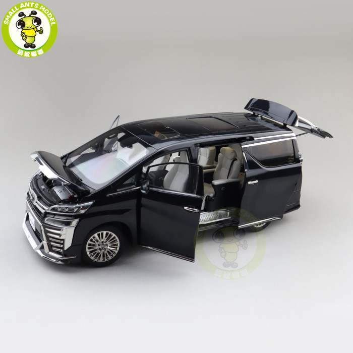 1/18 KENGFAI Toyota Vellfire MPV LHD And RHD Diecast Model Toys Car Adult Gifts Black