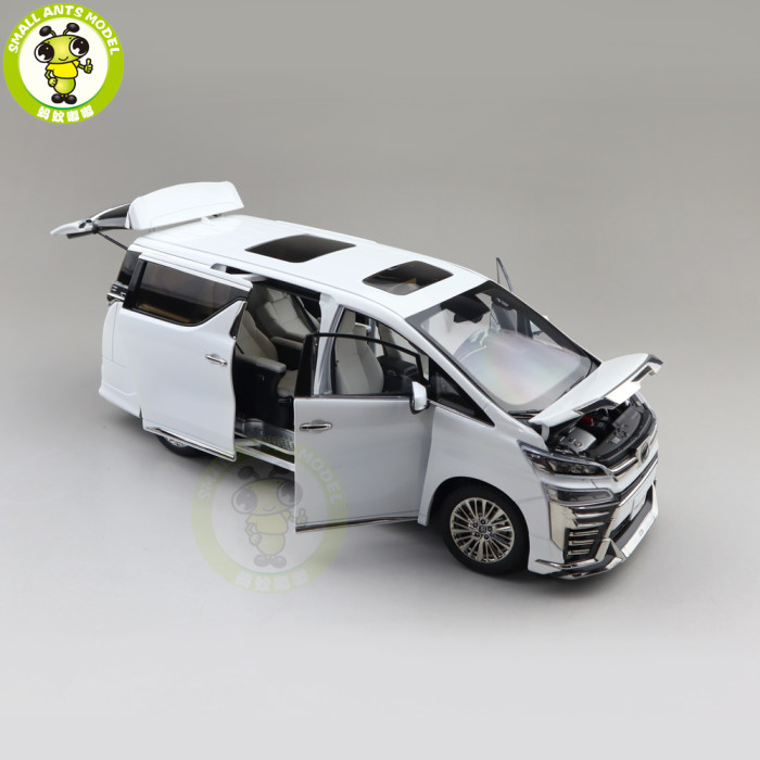 1/18 KENGFAI Toyota Vellfire MPV LHD And RHD Diecast Model Toys Car Adult Gifts White