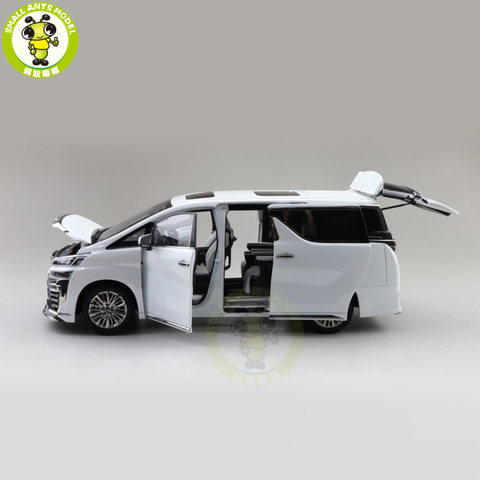 1/18 KENGFAI Toyota Vellfire MPV LHD And RHD Diecast Model Toys Car Adult Gifts White