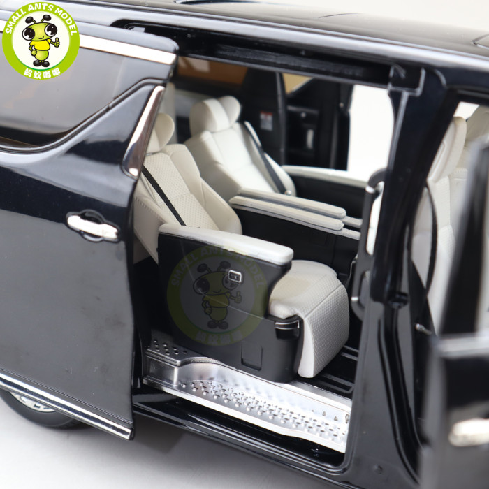 1/18 KENGFAI Toyota Vellfire MPV LHD And RHD Diecast Model Toys Car Adult Gifts Black