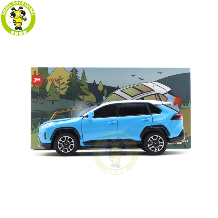 1/32 JKM TOYOTA RAV4 RAV 4 Sound Light Diecast Model Toys Car Boys Girls Gifts