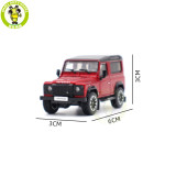 1/64 LCD Land Rover Defender 90 Works V8 70th 2017 Diecast Model Toy Cars Gifts