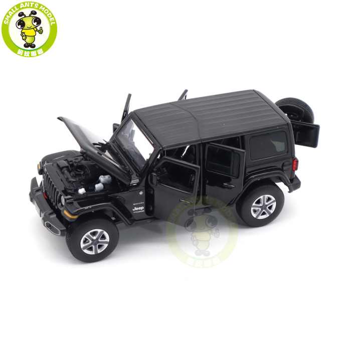 1/32 Jeep Wrangler 4 Doors JKM Jackiekim Diecast Model Car Toys Kids Gifts
