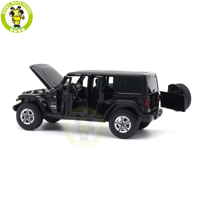 1/32 Jeep Wrangler 4 Doors JKM Jackiekim Diecast Model Car Toys Kids Gifts