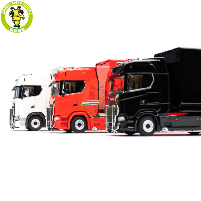1/64 KENGFAI Scania S 730 730S Trailer Truck Cargo Diecast Model Toys Car Boys Girls Gifts