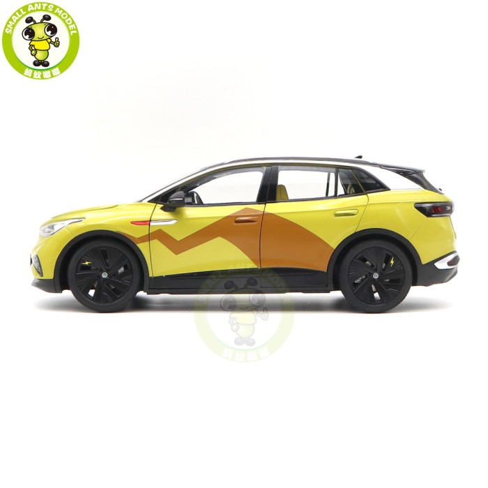 1/18 VW Volkswagen ID4 X ID4.X Pokémon Special Edition Diecast Model Toys Car Boys Girls Gifts