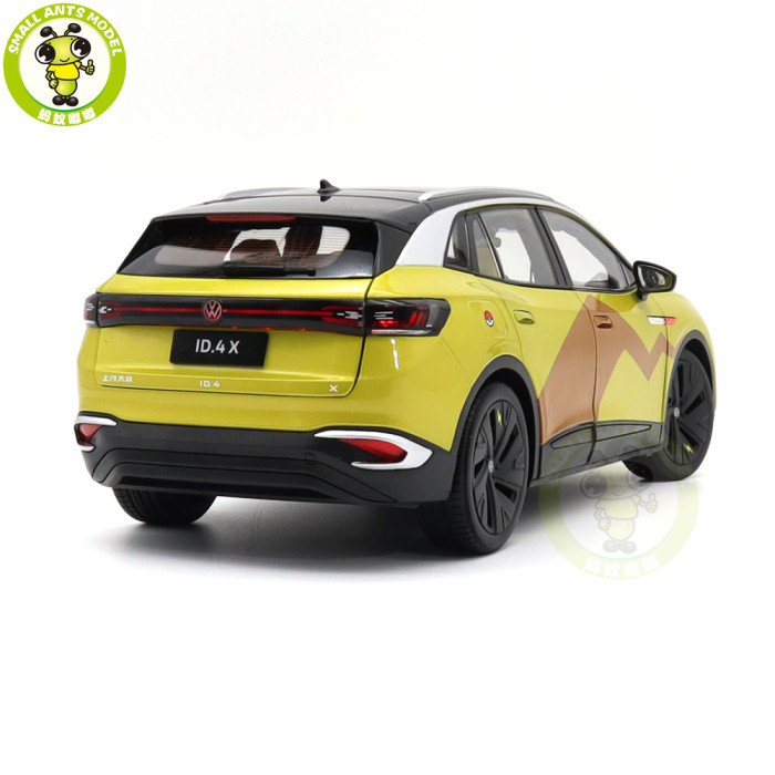 1/18 VW Volkswagen ID4 X ID4.X Pokémon Special Edition Diecast Model Toys Car Boys Girls Gifts
