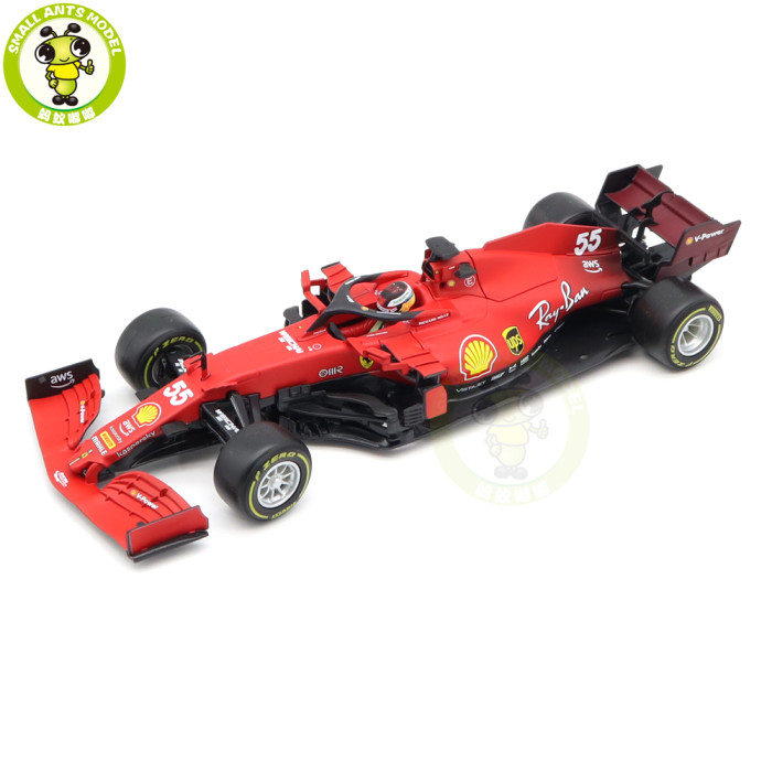 1/18 Bburago 16809 Ferrari SF21 FORMULA 1 F1 C.Sainz C.Leclerc Diecast Model Toy Car Gifts