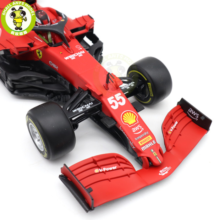 1/18 Bburago 16809 Ferrari SF21 FORMULA 1 F1 C.Sainz C.Leclerc Diecast Model Toy Car Gifts