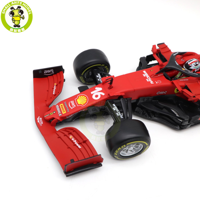 1/18 Bburago 16809 Ferrari SF21 FORMULA 1 F1 C.Sainz C.Leclerc Diecast Model Toy Car Gifts