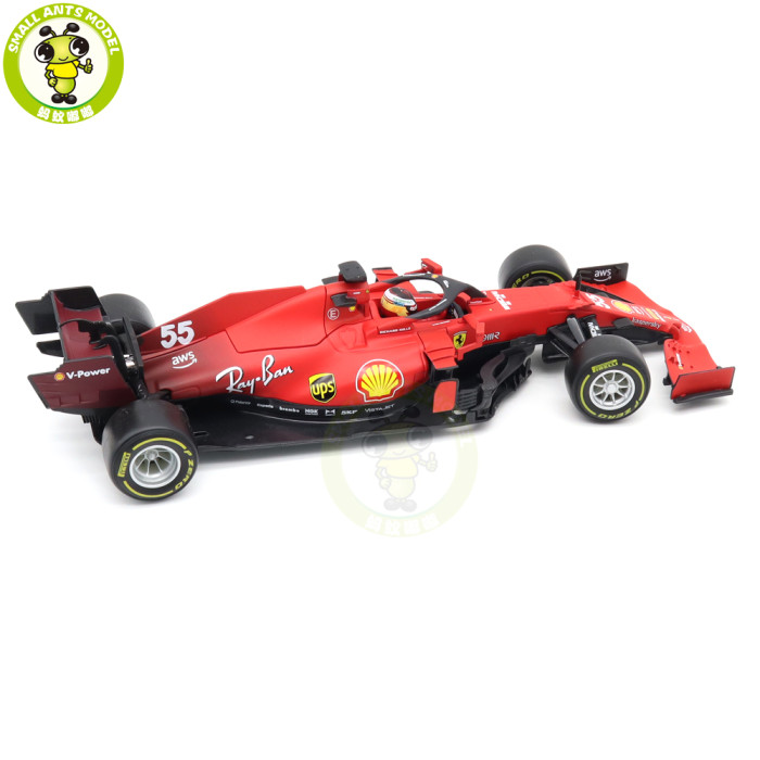 1/18 Bburago 16809 Ferrari SF21 FORMULA 1 F1 C.Sainz C.Leclerc Diecast Model Toy Car Gifts