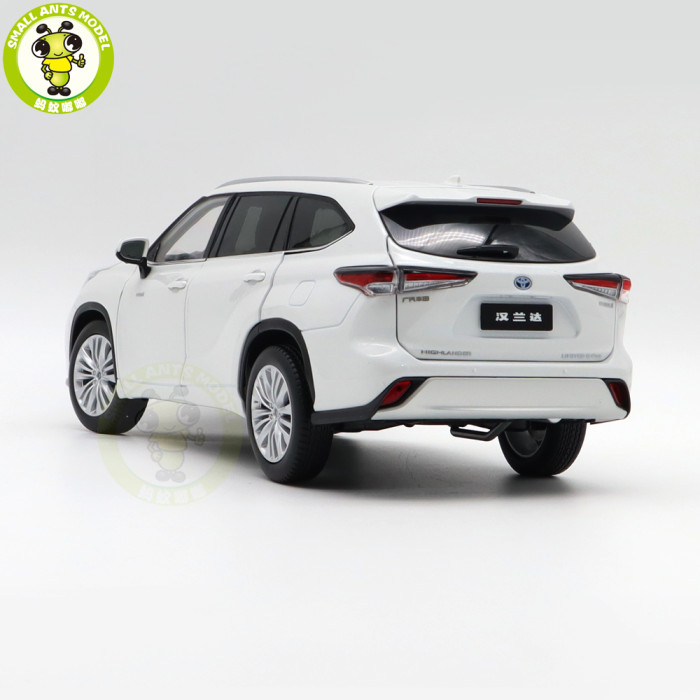 1/18 Toyota Highlander 2021 Diecast Model Toy Car Boys Girls Gifts
