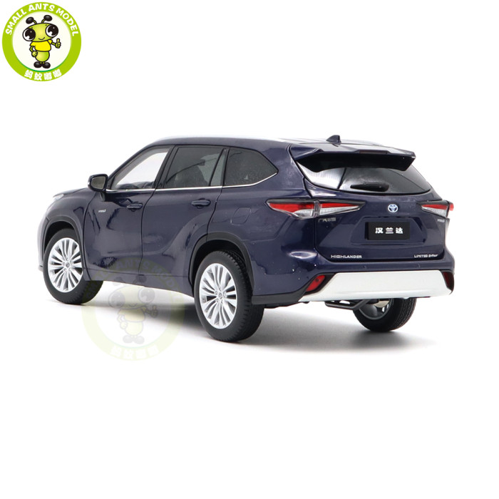 1/18 Toyota Highlander 2021 Diecast Model Toy Car Boys Girls Gifts