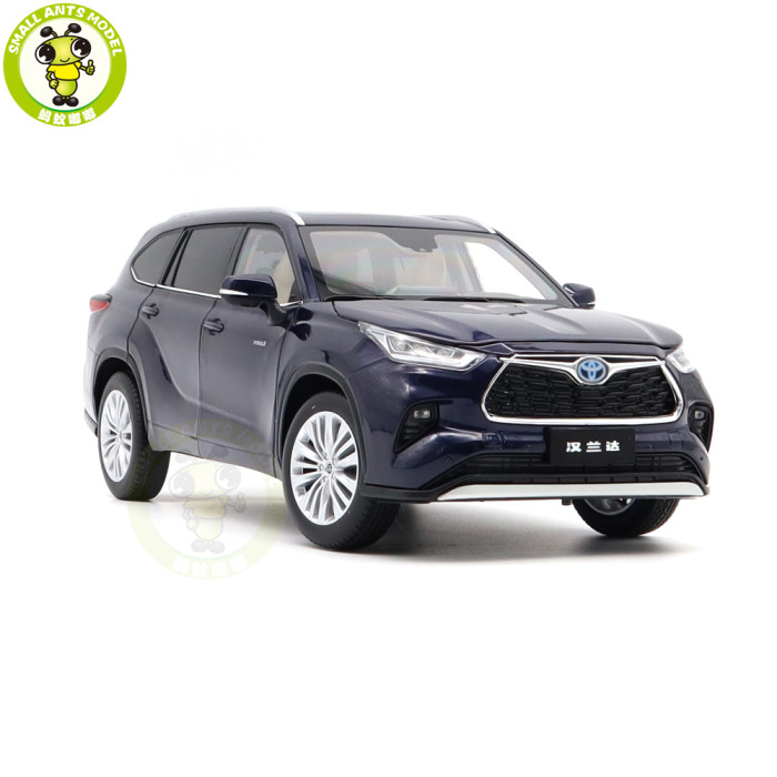 1/18 Toyota Highlander 2021 Diecast Model Toy Car Boys Girls Gifts