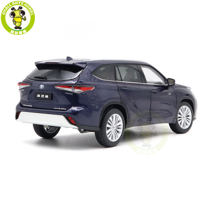 1/18 Toyota Highlander 2021 Diecast Model Toy Car Boys Girls Gifts