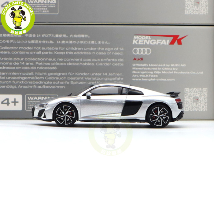 1/64 KENGFAI Audi R8 2021 Spyder And Coupe Performance Diecast Model Toys Car Boys Girls Gifts