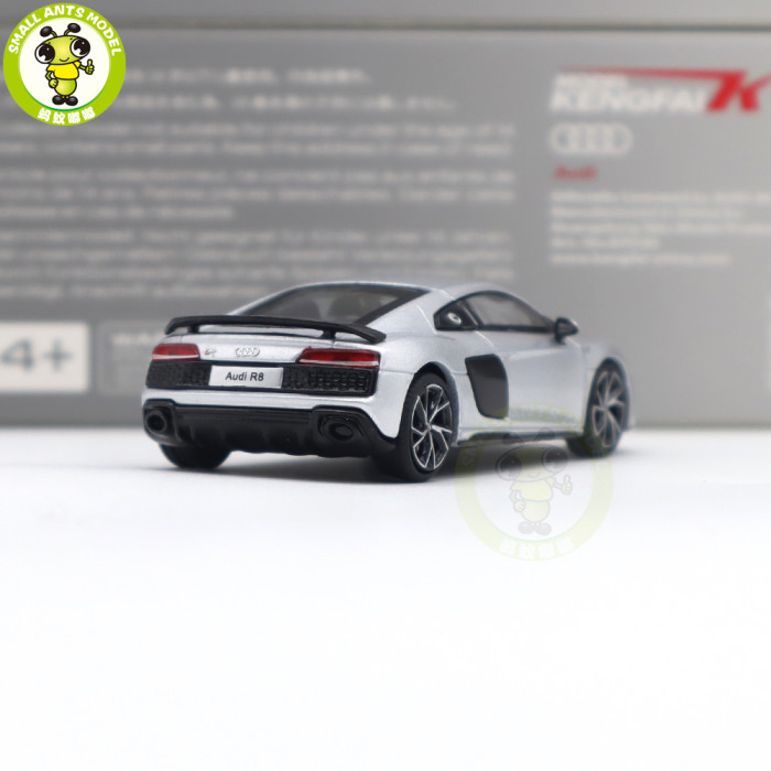 1/64 KENGFAI Audi R8 2021 Spyder And Coupe Performance Diecast Model Toys Car Boys Girls Gifts