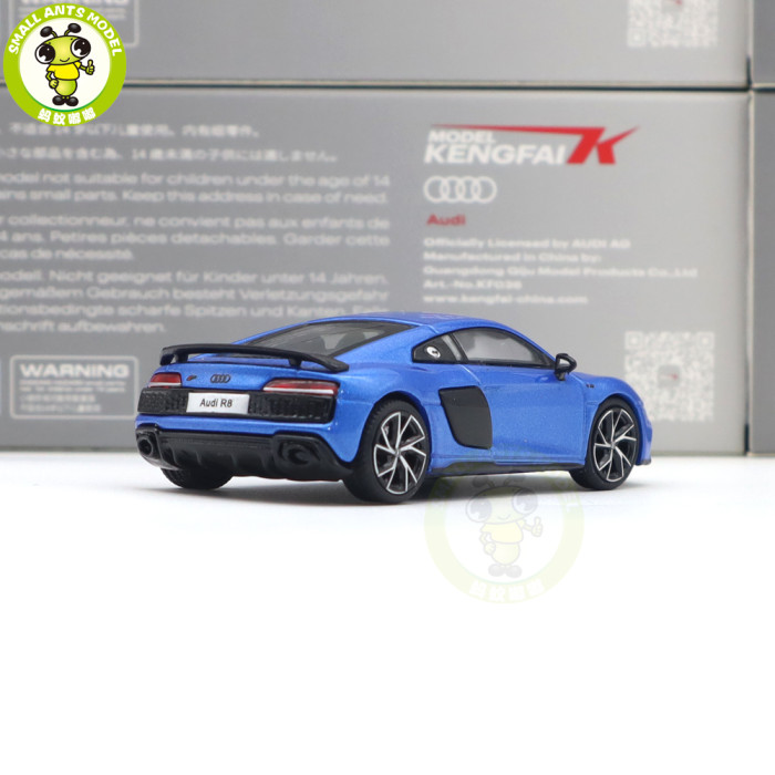 1/64 KENGFAI Audi R8 2021 Spyder And Coupe Performance Diecast Model Toys Car Boys Girls Gifts