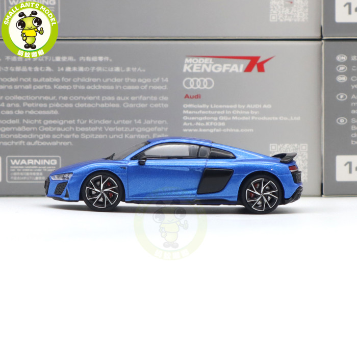1/64 KENGFAI Audi R8 2021 Spyder And Coupe Performance Diecast Model Toys Car Boys Girls Gifts