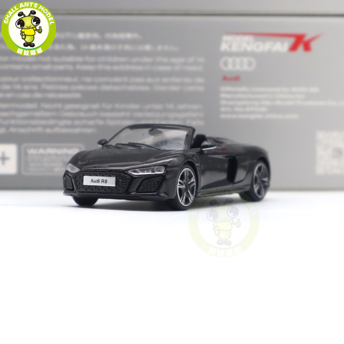 1/64 KENGFAI Audi R8 2021 Spyder And Coupe Performance Diecast Model Toys Car Boys Girls Gifts