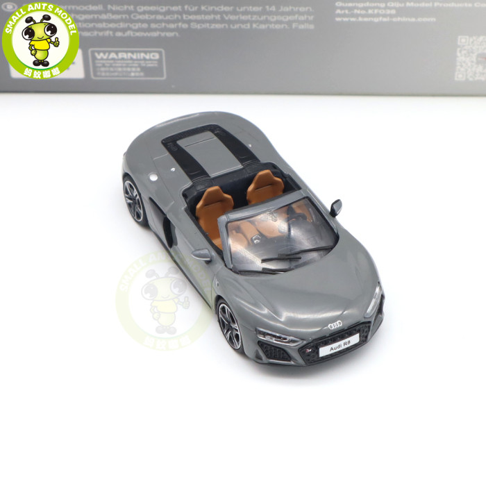 1/64 KENGFAI Audi R8 2021 Spyder And Coupe Performance Diecast Model Toys Car Boys Girls Gifts