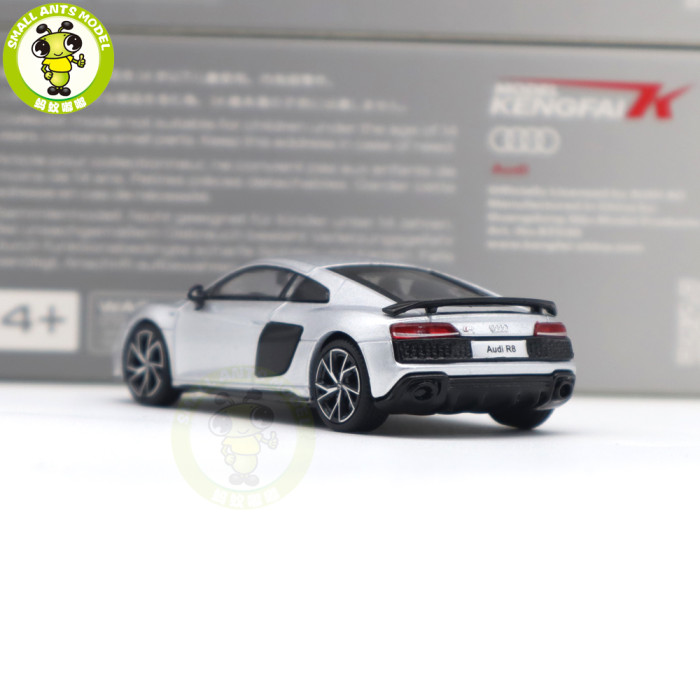 1/64 KENGFAI Audi R8 2021 Spyder And Coupe Performance Diecast Model Toys Car Boys Girls Gifts