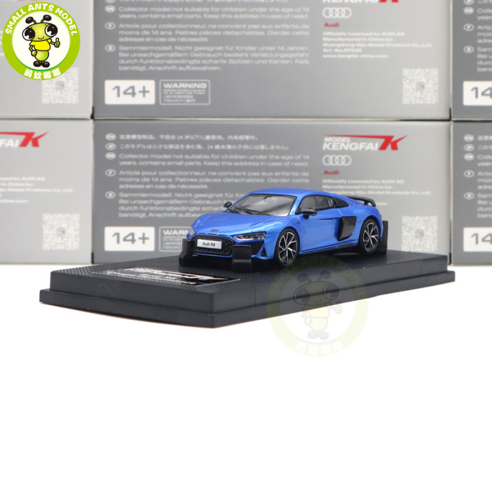 1/64 KENGFAI Audi R8 2021 Spyder And Coupe Performance Diecast Model Toys Car Boys Girls Gifts