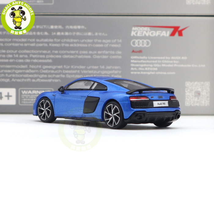 1/64 KENGFAI Audi R8 2021 Spyder And Coupe Performance Diecast Model Toys Car Boys Girls Gifts