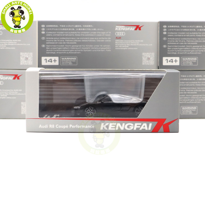 1/64 KENGFAI Audi R8 2021 Spyder And Coupe Performance Diecast Model Toys Car Boys Girls Gifts
